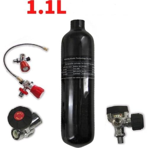 AC3011 Acecare 1.1L Paintball Tank PCP Carbon Fiber Cylinder For Hunting Airforce Condor/Air Compressed Gun/Airsoft With Valve