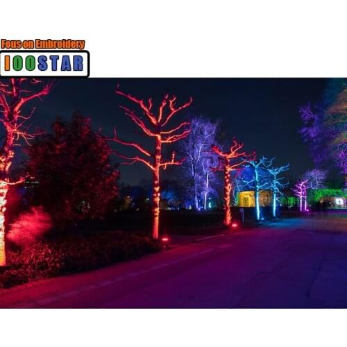 Diamond Embroidery Painting 3D Full Drill Diamond Mosaic Cross Stitch "Colorful Trees" Full Pasted Painting DIY Crafts Stickers