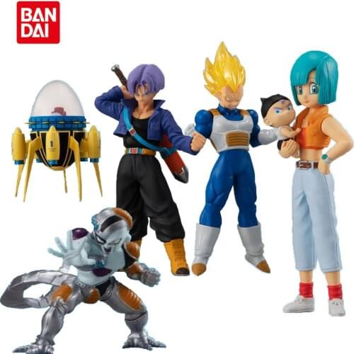 Bandai PB Limited Dragon Ball Anime Figures Vegeta Trunks Time Machine Lunch Action Figure Collection Model Doll Toys Kids Gifts