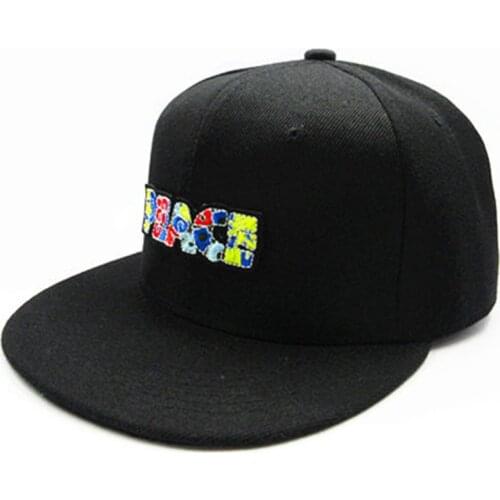 LDSLYJR color letter embroidery cotton Baseball Cap hip-hop cap Adjustable Snapback Hats for men and women 46