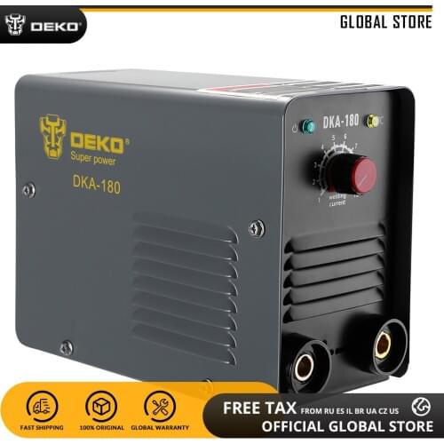 DEKO DKA-180Y 180A 6.8KVA IP21S Inverter Arc Electric Welding Machine MMA Welder for Welding Working and Electric Working