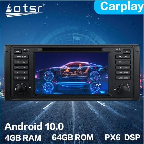 For BMW M5 E39 1995 - 2003 Android 10 Car Multimedia DVD Player px6 4+64GB Auto GPS Navigation Stereo radio DSP Carplay WIFI BT