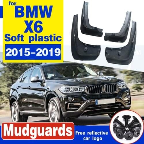 For BMW X6 F16 2015~2019 Mudguard Fender Mud Guard Flaps Splash Flap Mudguards Accessories 2016 2017 2018 35i 50i 30d 40d 50d
