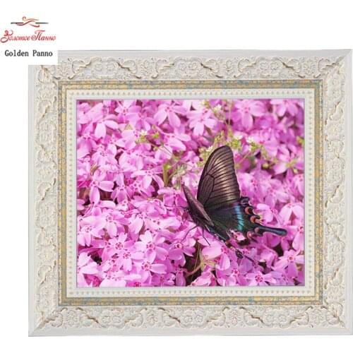 Golden Panno,14CT 11CT DMC hand made cross stitch kits,5d diy 3d needlework animal Butterfly Needlework Cross Stitch