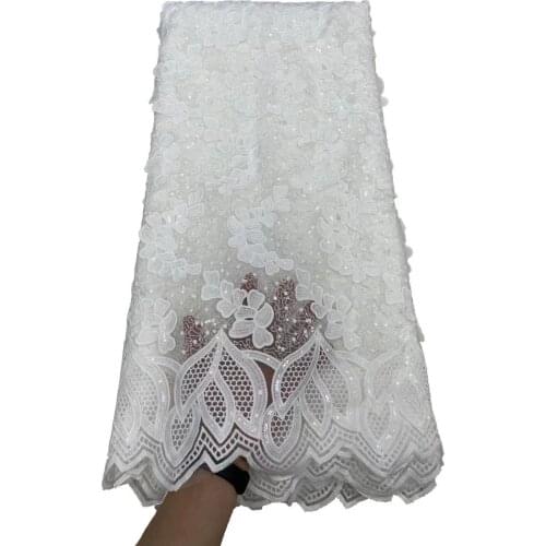 African Bazin Riche Fabric With Brode 2020 Latest Fashion Cotton Dry Embroidery Basin lace Fabric Guinea Brocade Fabrics 5Yards