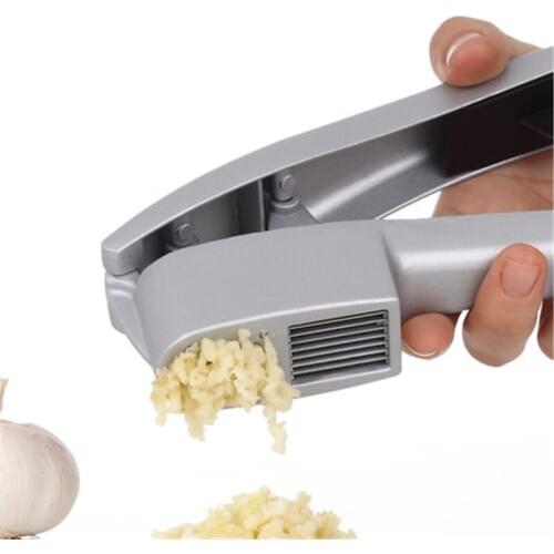 Kitchen Gadgets Aluminum Alloy Garlic Presses Grinding Slicer Chopper Cooking Squeezer Masher Handheld Ginger Mincer Tools