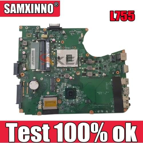 AKEMY Laptop motherboard for Toshiba Satellite L750 L755 Mainboard Compatible for A000080670 DA0BLBMB6F0 HM65 DDR3 full test