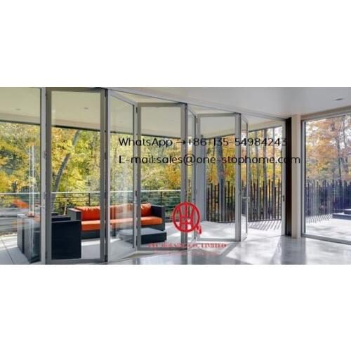 Matt white color grille french design aluminum glass bifold door for balcony,outdoor dividers soundproof fold door