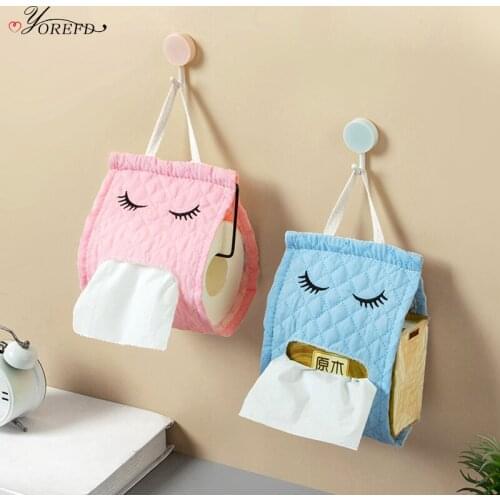 OYOREFD Cute Cartoon Toilet Paper Holder Wall Mounted Toilet Roll Holder Paper Towel Holder WC Accessories Bathroom Decor