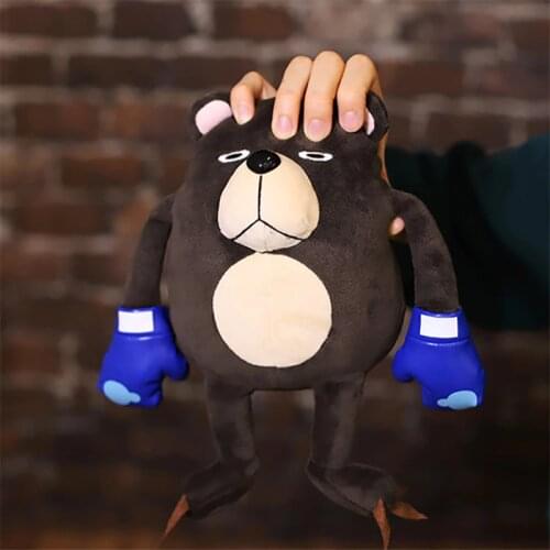 Anime Jujutsu Kaisen Cute Skeleton Boxing Brown Bear Gojo Satoru Yuji Movie Ver. Soft Stuffed Plush Dolls Pillow Figure Toy Gift