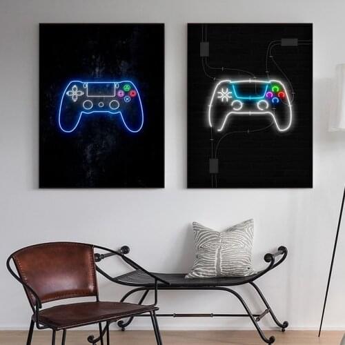 Game Room Poster Abstract Home Decoration Canvas Painting Fun Party Game Wall Art Pictures Send Boys Room Home Decoration