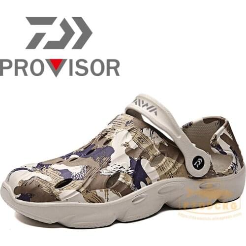 2021 New DAWA Fishing ShoesBeach Sandals Wading Shoes Light Weight Breathable Daiwa Men Summer Fishing Sandals large size 40-48