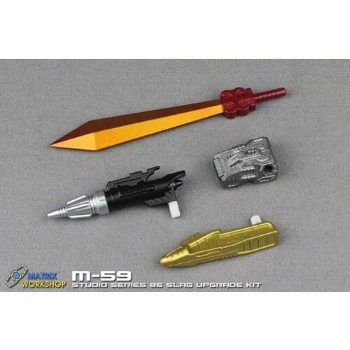 Deformation M-59 SS86 Robot Dinosaur Slag Gun Sword Tail Backpack Weapon Accessory Pack Without Model Toys