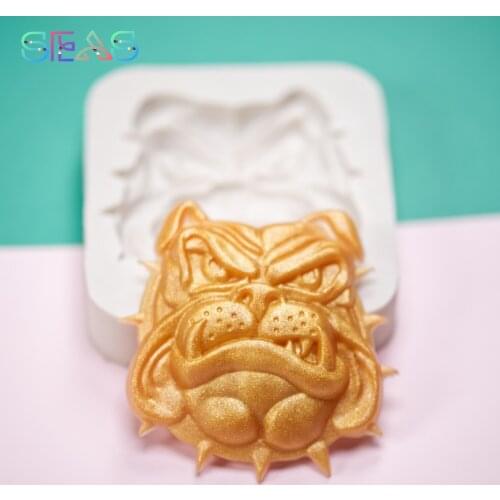 Bulldog Silicone Molds Free Shipping Jelly And Candy Mold Party Decoration Baking Tray Cake Decorating Tools Kitchen Tools