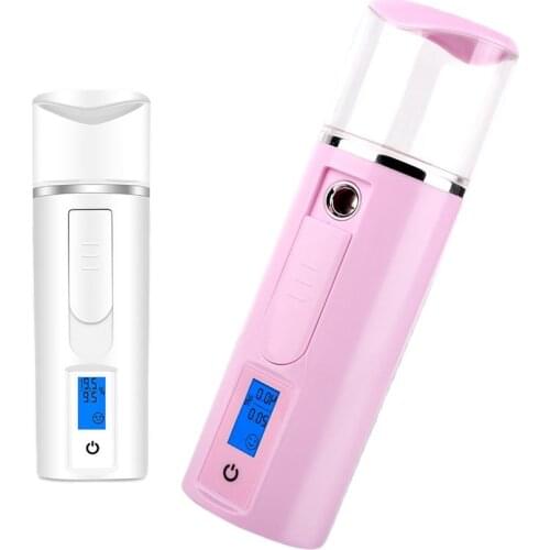 AOPHIA Mini Portable Nano Mist Sprayer USB Facial Body Nebulizer Steamer Moisturizing Skin Care Handy Spray Skin Moisture Test