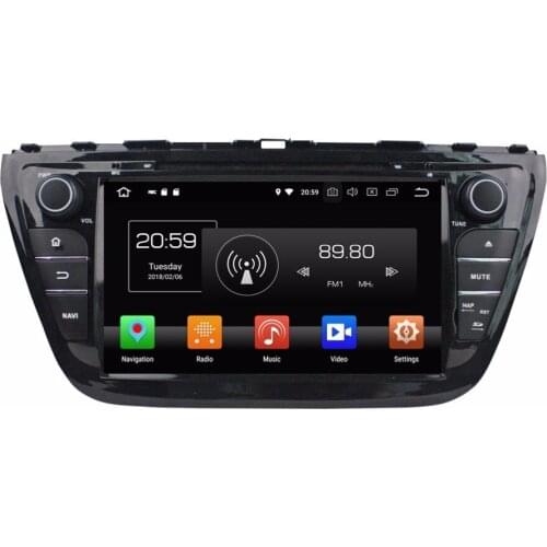 Octa Core 8 inch 8 core Android 9.0 Car Radio DVD player GPS for for Suzuki SX4 S Cross 2014 NAVIGATION 64G gps 4G RAM 64G ROM