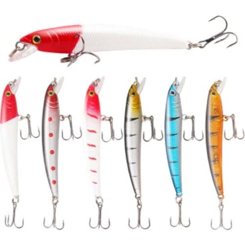1Pcs New Mino Long Distance 4.6g 8cm Casting Laser Plastic Hard Blood Slot Bait For Fishing Tackle Lure