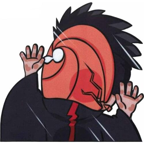 Kakashi Jilaiya Game Funny Anime Peeking Glass PVC Vinyl Decal Sticker for Car Window Laptop Hydroflask Waterbottle Accessories