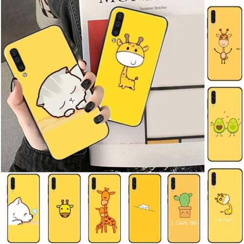 0 Cactus Avocado Giraffe Phone Case For Samsung A40 A31 A50 A51 A71 A20E A20S S8 S9 S10 S20 Plus note 20 ultra