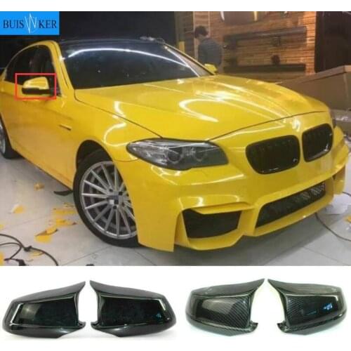 1 Pair Gloss Black Mirror Covers Left Right Side Rearview Mirror Cover Cap For BMW F10 F11 F18 pre-lci 11-2013 5 Series