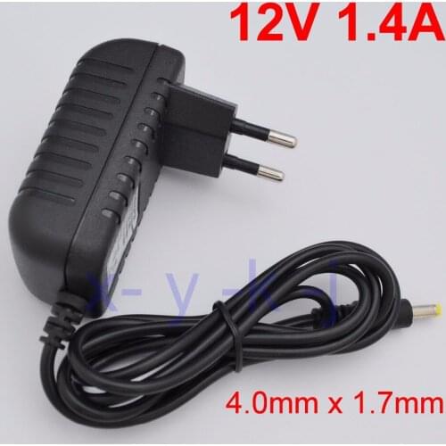 1PCS High quality 12V 1.4A AC 100V-240V Converter IC power Adapter DC 1400mA Power Supply EU Plug DC 4.0mm x 1.7mm