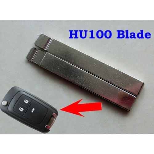 10pcs/lot New Unuct Remote Flip Key Keyless Replacement Flip HU100 Blade Blank Fit For G-M For Buick Switchblade For Chevrolet