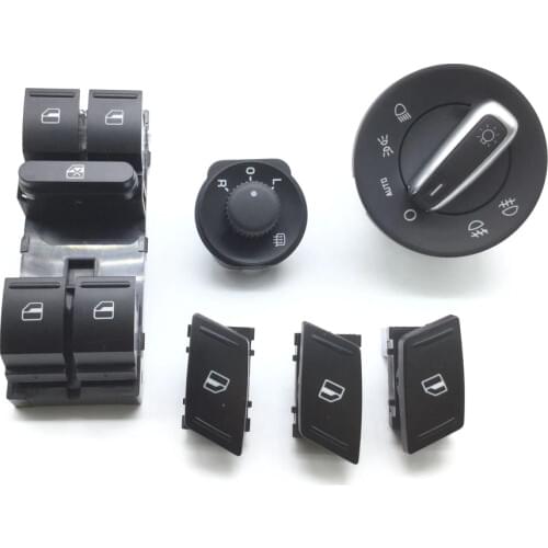 1Z0959858B For SKODA Octavia MK2 II 1Z Master Electric Power Window Headlight Side Mirror Switch Button 1Z0941431K / 1Z1959565A