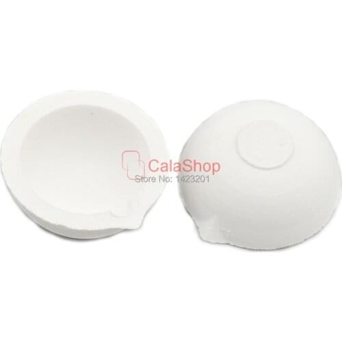 2 Pcs / Lot 150 grams Capacity Round Quartz Silica Pot Melting Crucible for Gold & Silver High Purity