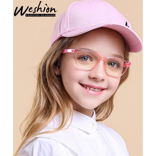 2020 Teens Anti Blue Light Glasses Kids Youth Frame Anti Reflective Rectangle Protective Optical Lens Gamiing Boy Girls