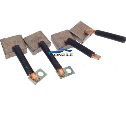 4pcs 2519 12V Carbon Brush Agricultural Car Starter Motor Carbon Brush 7X19X17mm