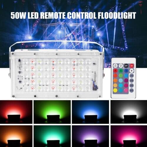 50W LED Floodlight AC 220V Waterproof IP65 Outdoor Projector Flood Light LED Reflector RGB Spotlight Street Lamp Lighting
