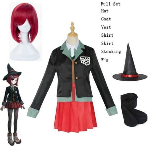 Anime Yumeno Himiko Cosplay Costumes Danganronpa V3: Killing Harmony Magician Uniform Woman Magic Hat Himiko Yumeno Wig Women
