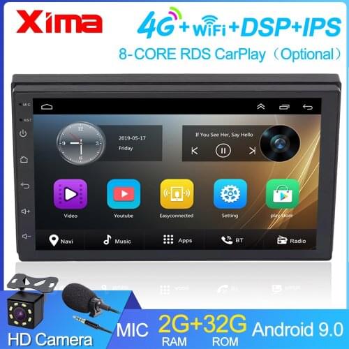 XIMA Android9.0 2Din Car Radio Multimedia Player 7 " Universal RAM2G GPS Navigation Audio Player For Nissan Toyota Hyundai Polo