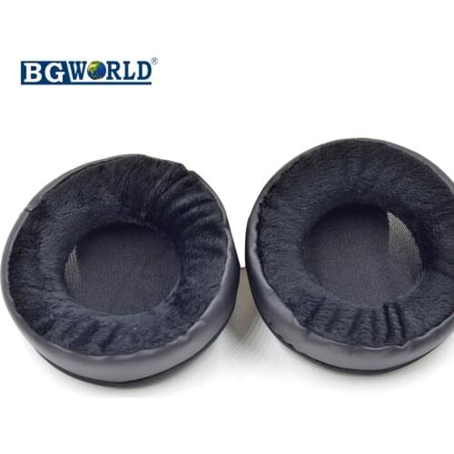 BGWORLD 1 pair Black Velour Cushion ear pads seals pillow foam cover for Beyer Custom Studio headphones