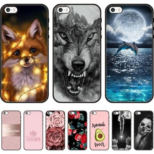 For Apple iPhone 5 5s se 4 4s Case Silicon Back Cover Phone Case For iPhone 5 5s se 4 Soft touch Cases funds etui bumper coque