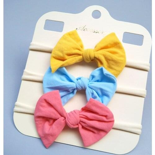 3pcs/set Kids Headband Newborn Baby Elastic Princess Hairbands Child Cute Headwear Gifts For Hair Accessories