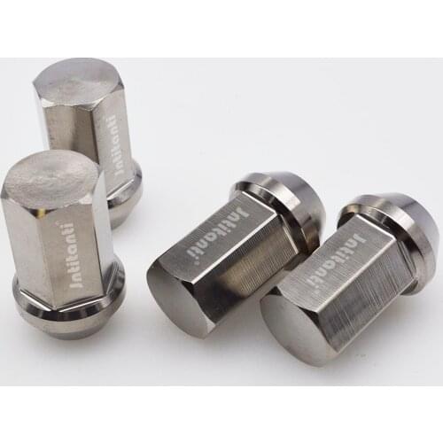Sliver color titanium alloy nut M12*1.25*35 Closed end