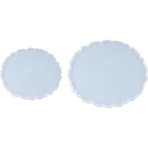 Crystal Epoxy Resin Mold Round Tray Casting Silicone Mould Handmade DIY Crafts Making Tools