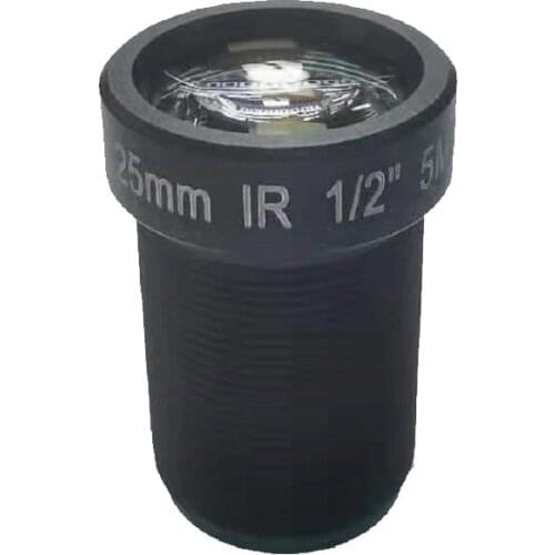 M12 HD 5.0Megapixel 25mm CCTV Lens 1/2" For HD CCTV Camera Lens ip camera lens F2.4 M12 Mount Long Viewing up to 50meter