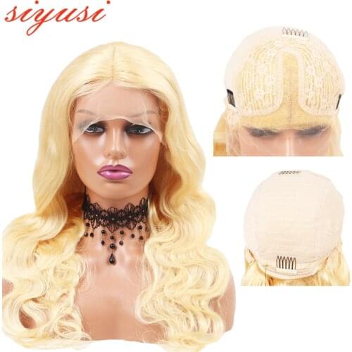 Pre plucked Blonde Lace Frontal Wigs 613 Glueless Brazilian Body Wave Full hd Transparent Lace Wigs For Women Wig Human Hair