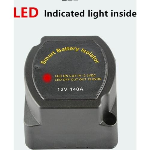 12V 140A Power Voltage Sensitive Split Charge Relay Smart Dual Battery Isolator Switch VSR For Camper Car Marine
