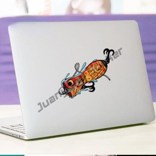 Fishing Lure Car Stickers Vinyl Waterproof Custom Printing Decal for Laptop Window Trunk Car Warp Scratch-Proof Decal PVC13x9cm