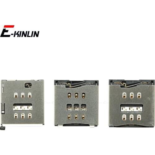 Sim Card Tray Socket Slot Adapter Connector Reader For iPhone 5 5S SE 5C 6 6S 7 8 Plus Container Holder Replacement Parts