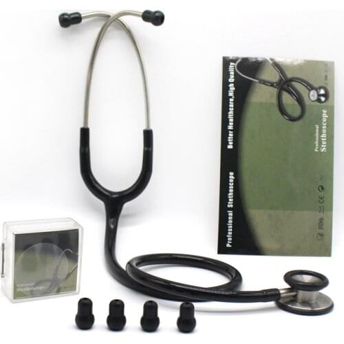 Professional Stethoscope Dual Head Blood Pressure Estetoscopio Doctors Nurses Medical Stainless Steel Stethoscope Cardiology