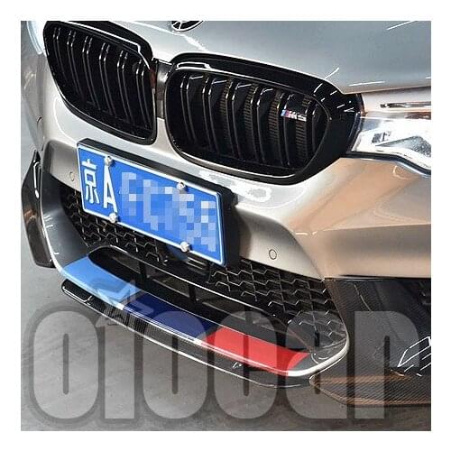 ST Style Carbon Front Lip Spoilers for BMW F90 M5 Front Bumper