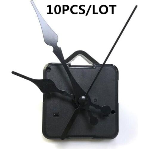 10sets Quartz Clock Movement Mechanism Hands DIY Repair Parts Kit Black Shaft 18mm 12mm Quartz Wall Clock Gradient color Hands