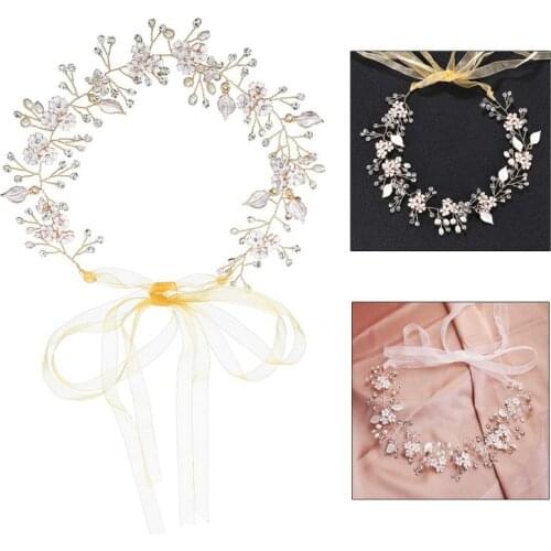 Wedding Crystal Rhinestones Princess Headwear with Comb Exquisite Headband for women