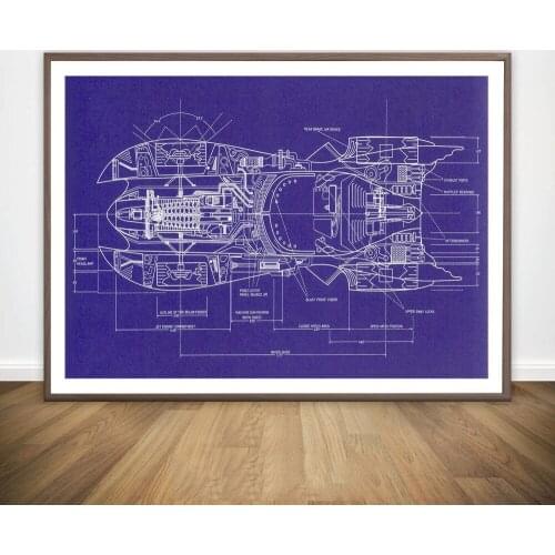 Top blueprint Movie Wall Art Paint Wall Decor Canvas Prints Canvas Art Poster Oil Paintings No Frame