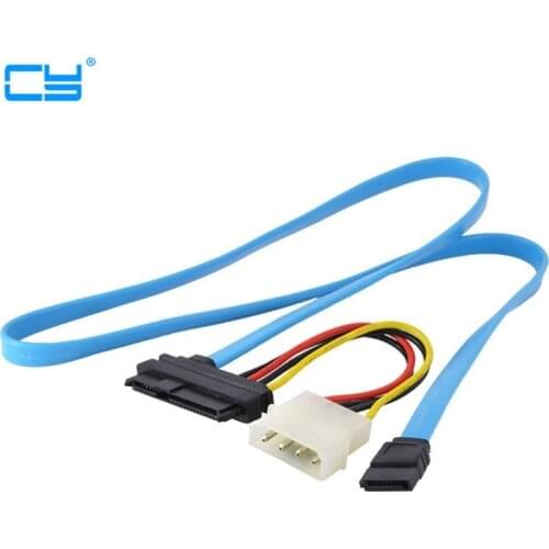 Hard Disk SFF-8482 SAS Cable 29P to 1* SATA 7PIN hdd Cable 70cm