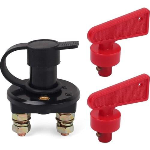 12-24v Car Battery Power Switch Disconnect Isolator Circuit Breaker Main Switch Kill Cut-off Switch Insulated Rotary Switch Key